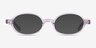 Groundbreaker Purple AcetateEyeglass Frames from EyeBuyDirect, with Tinted Lenses