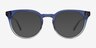 Clement Gradient Blue Matériaux biosourcésMontures de lunettes de vue d'EyeBuyDirect, Avec des Verres Teintés
