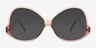 Deschamps Pink Purple Alternative MaterialsEyeglass Frames from EyeBuyDirect, with Tinted Lenses
