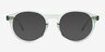 Theory Clear Mint AcetateEyeglass Frames from EyeBuyDirect, with Tinted Lenses
