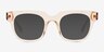 Ray Clear Peach Alternative MaterialsEyeglass Frames from EyeBuyDirect, with Tinted Lenses