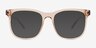 Rowen Clear Champaign Alternative MaterialsEyeglass Frames from EyeBuyDirect, with Tinted Lenses