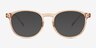 Whoosh Clear Brown PlasticEyeglass Frames from EyeBuyDirect, with Tinted Lenses