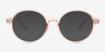 Doodle Clear Pink PlasticEyeglass Frames from EyeBuyDirect, with Tinted Lenses