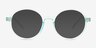Doodle Clear Blue PlasticEyeglass Frames from EyeBuyDirect, with Tinted Lenses