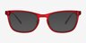 Giggle Red PlasticEyeglass Frames from EyeBuyDirect, with Tinted Lenses