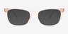 Giggle Clear Pink PlasticEyeglass Frames from EyeBuyDirect, with Tinted Lenses