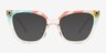 Stand Proud Multicolor Clear PlasticEyeglass Frames from EyeBuyDirect, with Tinted Lenses