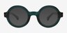 Pendleton Teal Matériaux biosourcésMontures de lunettes de vue d'EyeBuyDirect, Avec des Verres Teintés