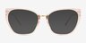 Lovelace Pink Alternative MaterialsEyeglass Frames from EyeBuyDirect, with Tinted Lenses