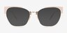 Lovelace Champaign Alternative MaterialsEyeglass Frames from EyeBuyDirect, with Tinted Lenses