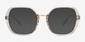 Darlington Gray Alternative MaterialsEyeglass Frames from EyeBuyDirect, with Tinted Lenses
