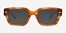 Hawke Striped Brown Matériaux biosourcésMontures de lunettes de vue d'EyeBuyDirect, Avec des Verres Teintés
