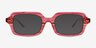 Reid Striped Purple Matériaux biosourcésMontures de lunettes de vue d'EyeBuyDirect, Avec des Verres Teintés