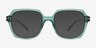 Marceau Vert Matériaux biosourcésMontures de lunettes de vue d'EyeBuyDirect, Avec des Verres Teintés