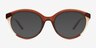 Caruso Brown Alternative MaterialsEyeglass Frames from EyeBuyDirect, with Tinted Lenses