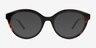 Caruso Noir Matériaux biosourcésMontures de lunettes de vue d'EyeBuyDirect, Avec des Verres Teintés