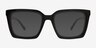 Mullen Black Alternative MaterialsEyeglass Frames from EyeBuyDirect, with Tinted Lenses