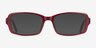 Aden Red PlasticEyeglass Frames from EyeBuyDirect, with Tinted Lenses