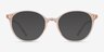Adrian Orange PlasticEyeglass Frames from EyeBuyDirect, with Tinted Lenses