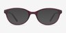 Air Red PlasticEyeglass Frames from EyeBuyDirect, with Tinted Lenses