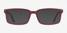 Apex Red PlasticEyeglass Frames from EyeBuyDirect, with Tinted Lenses