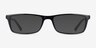 Bay Black PlasticEyeglass Frames from EyeBuyDirect, with Tinted Lenses