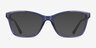 Marlowe Bleu PlastiqueMontures de lunettes de vue d'EyeBuyDirect, Avec des Verres Teintés