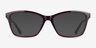 Marlowe Rouge PlastiqueMontures de lunettes de vue d'EyeBuyDirect, Avec des Verres Teintés