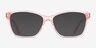 Marlowe Rose PlastiqueMontures de lunettes de vue d'EyeBuyDirect, Avec des Verres Teintés