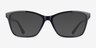 Marlowe Black PlasticEyeglass Frames from EyeBuyDirect, with Tinted Lenses