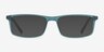 Bowen Blue PlasticEyeglass Frames from EyeBuyDirect, with Tinted Lenses