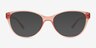 Camille Pink PlasticEyeglass Frames from EyeBuyDirect, with Tinted Lenses