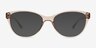 Camille Clear Brown PlastiqueMontures de lunettes de vue d'EyeBuyDirect, Avec des Verres Teintés