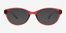 Cecilia Raspberry PlasticEyeglass Frames from EyeBuyDirect, with Tinted Lenses
