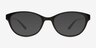 Cecilia Black PlasticEyeglass Frames from EyeBuyDirect, with Tinted Lenses