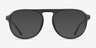 Brooklyn Green PlasticEyeglass Frames from EyeBuyDirect, with Tinted Lenses