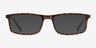 Bowen Tortoise PlasticEyeglass Frames from EyeBuyDirect, with Tinted Lenses