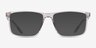 Corin Gray PlasticEyeglass Frames from EyeBuyDirect, with Tinted Lenses