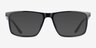 Corin Noir PlastiqueMontures de lunettes de vue d'EyeBuyDirect, Avec des Verres Teintés