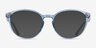 Dana Bleu PlastiqueMontures de lunettes de vue d'EyeBuyDirect, Avec des Verres Teintés