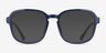 Danni Bleu PlastiqueMontures de lunettes de vue d'EyeBuyDirect, Avec des Verres Teintés