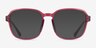 Danni Purple Red PlastiqueMontures de lunettes de vue d'EyeBuyDirect, Avec des Verres Teintés