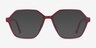 Drew Burgundy PlasticEyeglass Frames from EyeBuyDirect, with Tinted Lenses