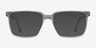 Duke Gray PlasticEyeglass Frames from EyeBuyDirect, with Tinted Lenses