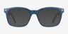 Eddie Bleu PlastiqueMontures de lunettes de vue d'EyeBuyDirect, Avec des Verres Teintés