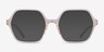 Emerson Clear Brown PlasticEyeglass Frames from EyeBuyDirect, with Tinted Lenses