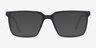 Duke Black PlasticEyeglass Frames from EyeBuyDirect, with Tinted Lenses