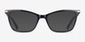 Farah Black PlasticEyeglass Frames from EyeBuyDirect, with Tinted Lenses