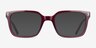Franky Crystal Burgundy PlasticEyeglass Frames from EyeBuyDirect, with Tinted Lenses